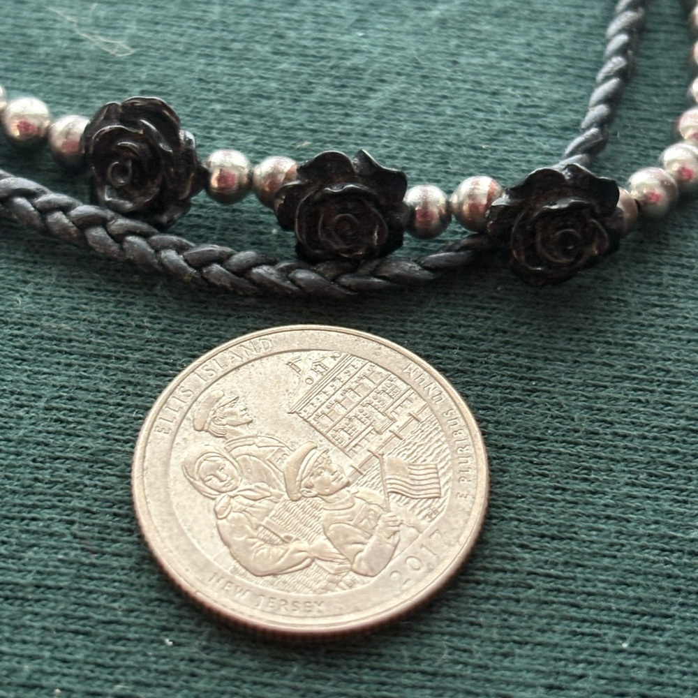 Vintage Double Stranded Beaded Adjustable Chain B… - image 4